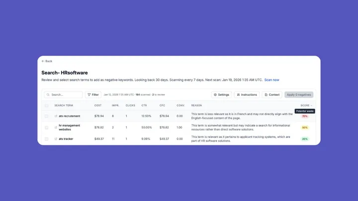 ✨ What's New: Negative Keyword Monitoring