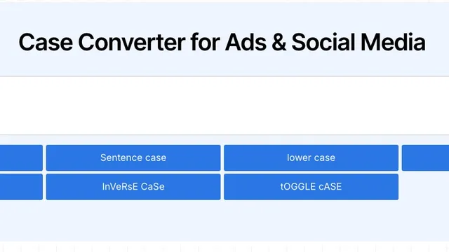 Case Converter Tool