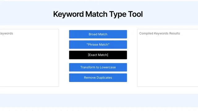 Keyword Match Type Tool