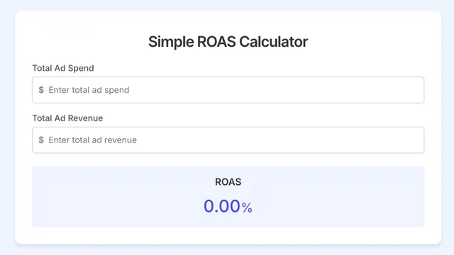 ROAS Calculator
