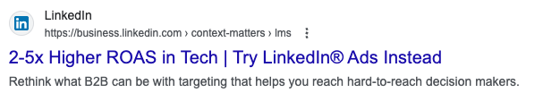 2-5x Higher ROAS in Tech | Try LinkedIn® Ads Instead