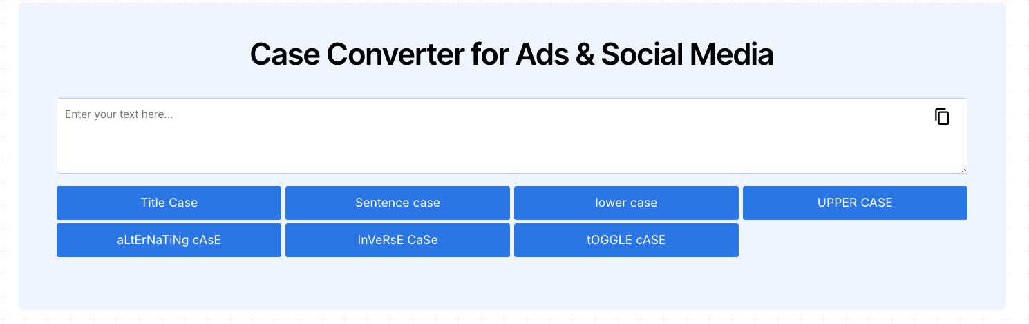 Case Converter Tool by 30characters