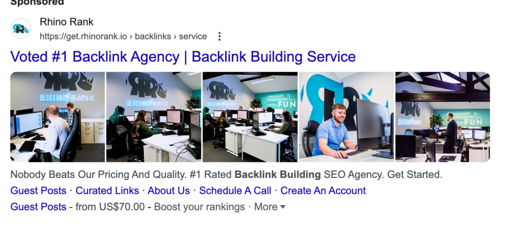 Rhino Rank
R
https://get.rhinorank.io › backlinks › service
Voted #1 Backlink Agency | Backlink Building Service
RHING RANK
RHING RAI
MINENCE L
"FUN
Nobody Beats Our Pricing And Quality. #1 Rated Backlink Building SEO Agency. Get Started.
Guest Posts • Curated Links • About Us • Schedule A Call • Create An Account
Guest Posts - from US$70.00 - Boost your rankings • More v
FUN